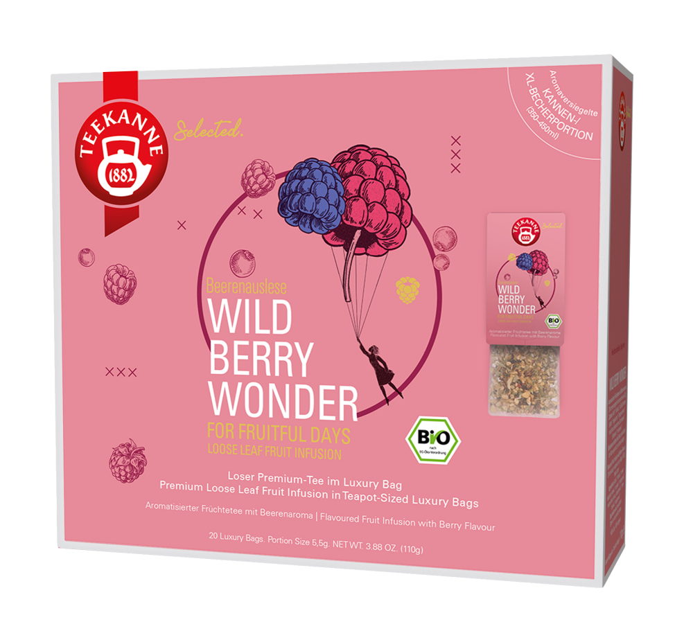 Teekanne Bio Luxury Bag Wild Berry, 20 ks