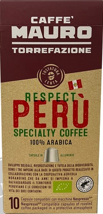 Caffé MAURO Origin Peru, kapsle, 10 ks