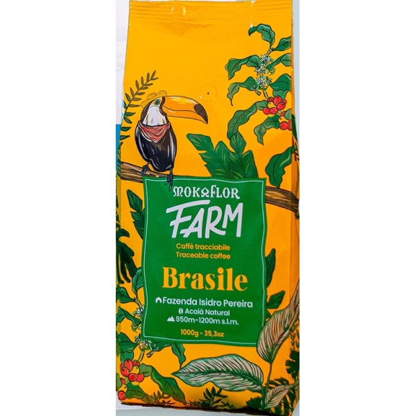Caffé MOKAFLOR FARM - Brasile, zrnková káva, 1 kg