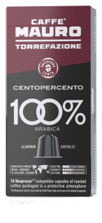 Caffé MAURO Centopercento, kapsle, 10 ks