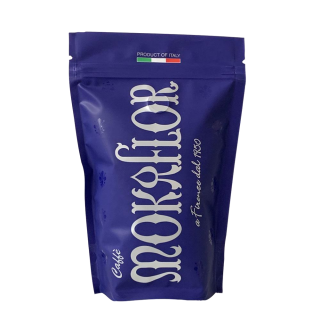 Caffé MOKAFLOR Blue, zrnková káva, 250 g